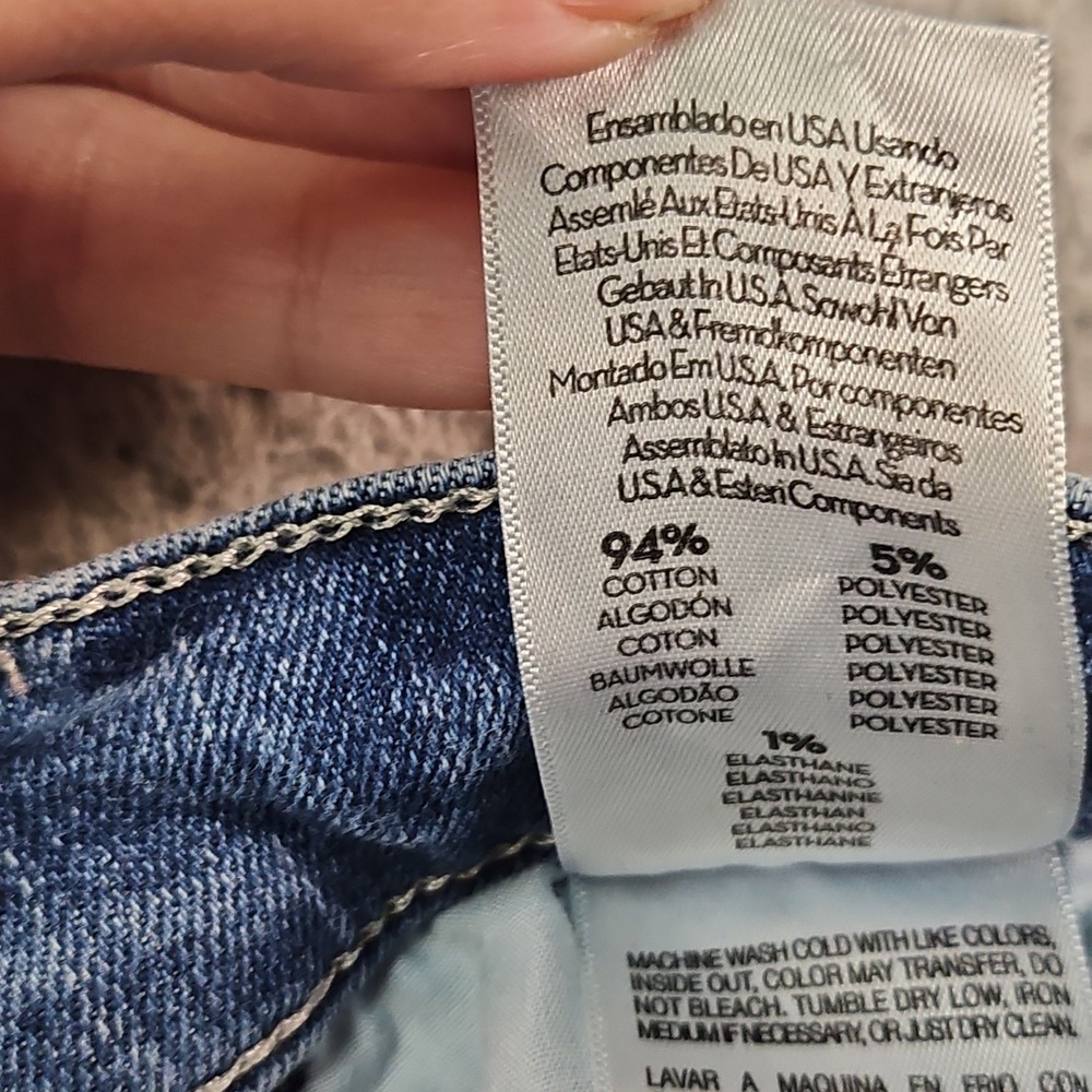Mother The Hustler Ankle Flare Jeans Womens 25 Blue Fade Denim Made in USA - Picture 11 of 16